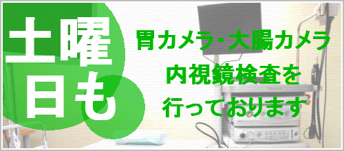 土曜日も内視鏡検査を行っております